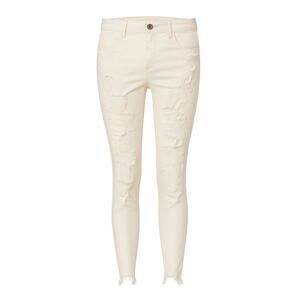 American Eagle Distressed White Skinny Jeans | Next Level Stretch Size 8 Regular